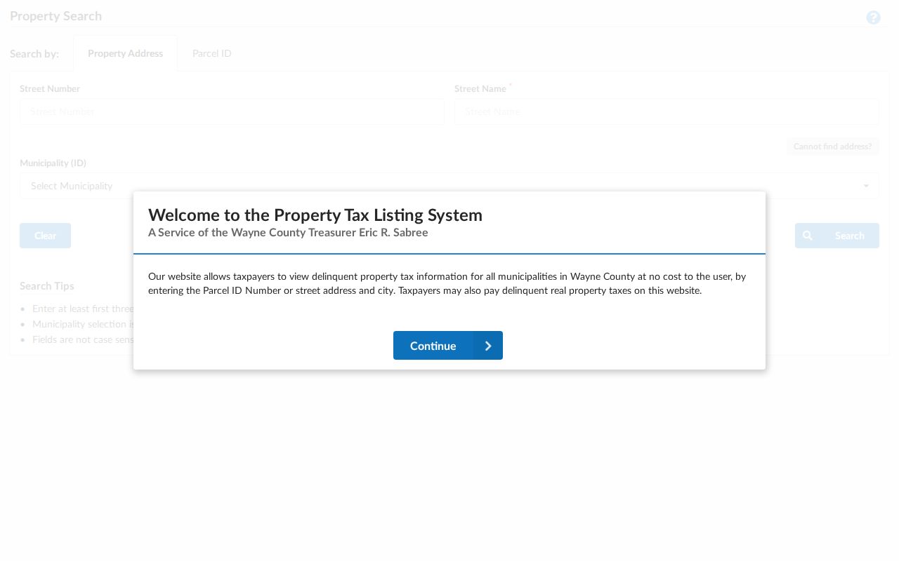 Hamtramck ZIP code directory Wayne County tax search alternative